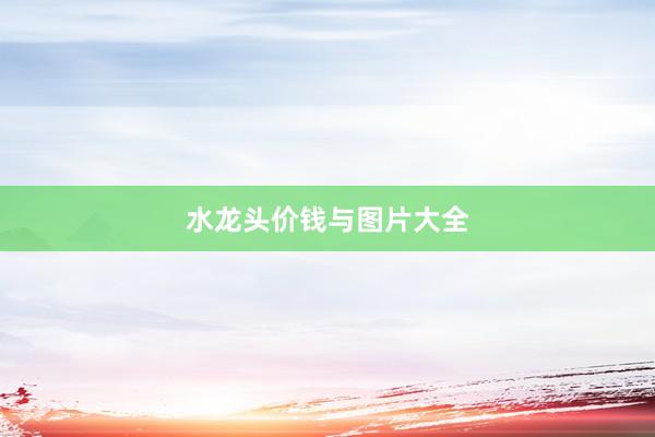 水龙头价钱与图片大全